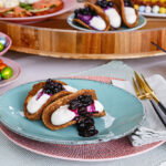 Cheesecake taco’s met blauwe bessen