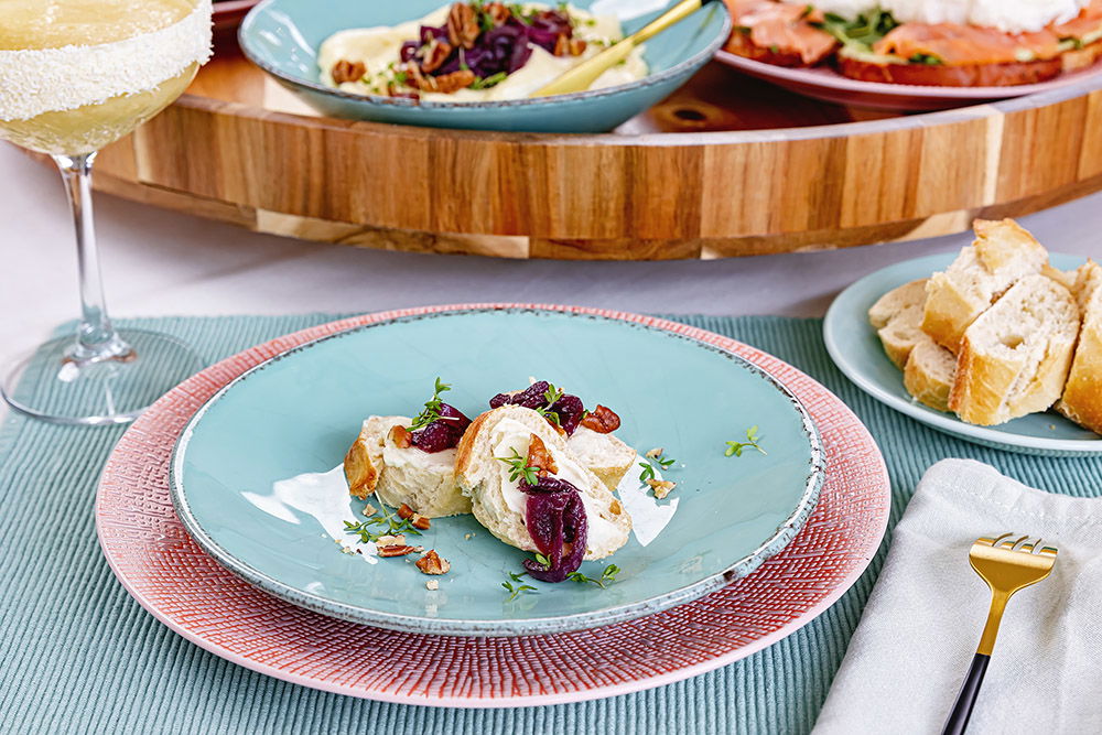 Vispad Brie Met Rode Uienmarmelade