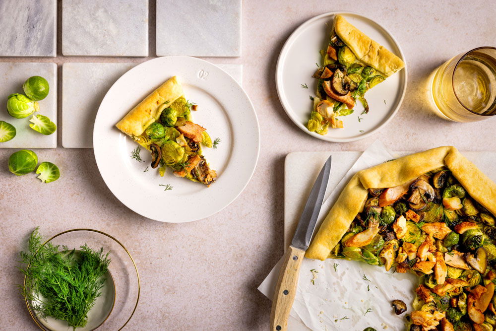 Galette Met Spruiten En Kastanjechampignons 04