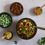 Kapucijnerschotel met tuinbonen en quinoa