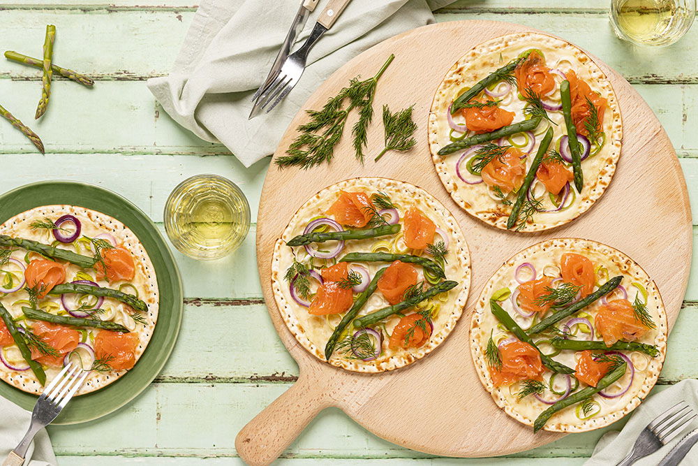 Matzes Flammkuchen Met Gerookte Zalm