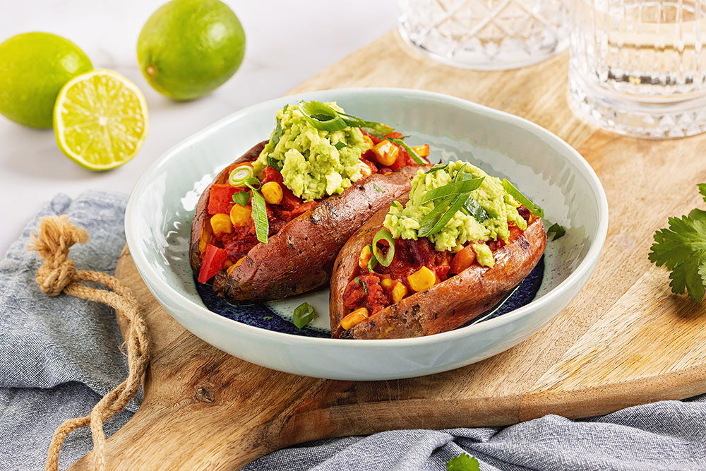 Mexicaans Gevulde Zoete Aardappel