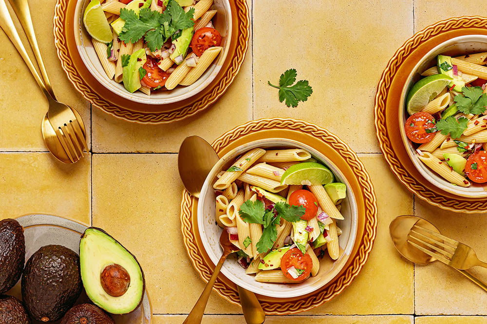 Pasta 'guacamole'