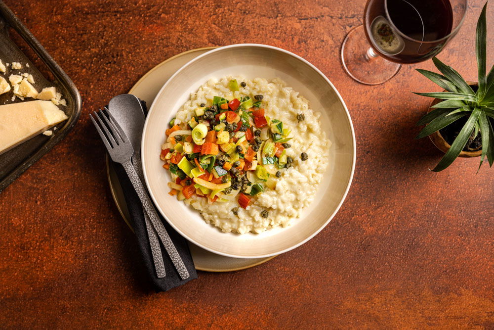 Risotto Met Italiaanse Roerbakgroenten