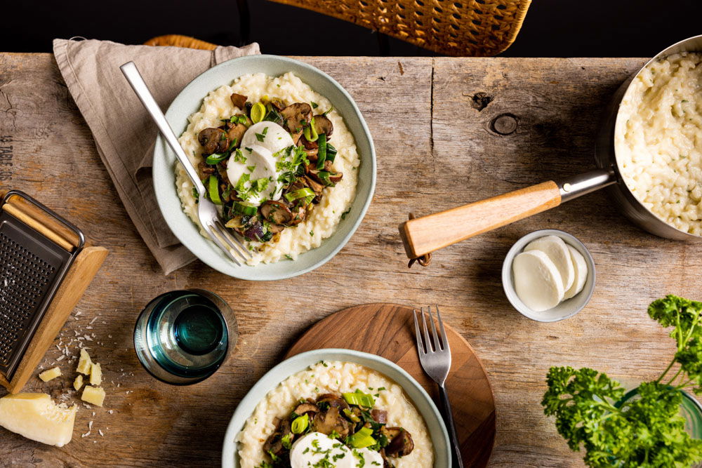 Risotto Met Champignon Roerbakgroenten