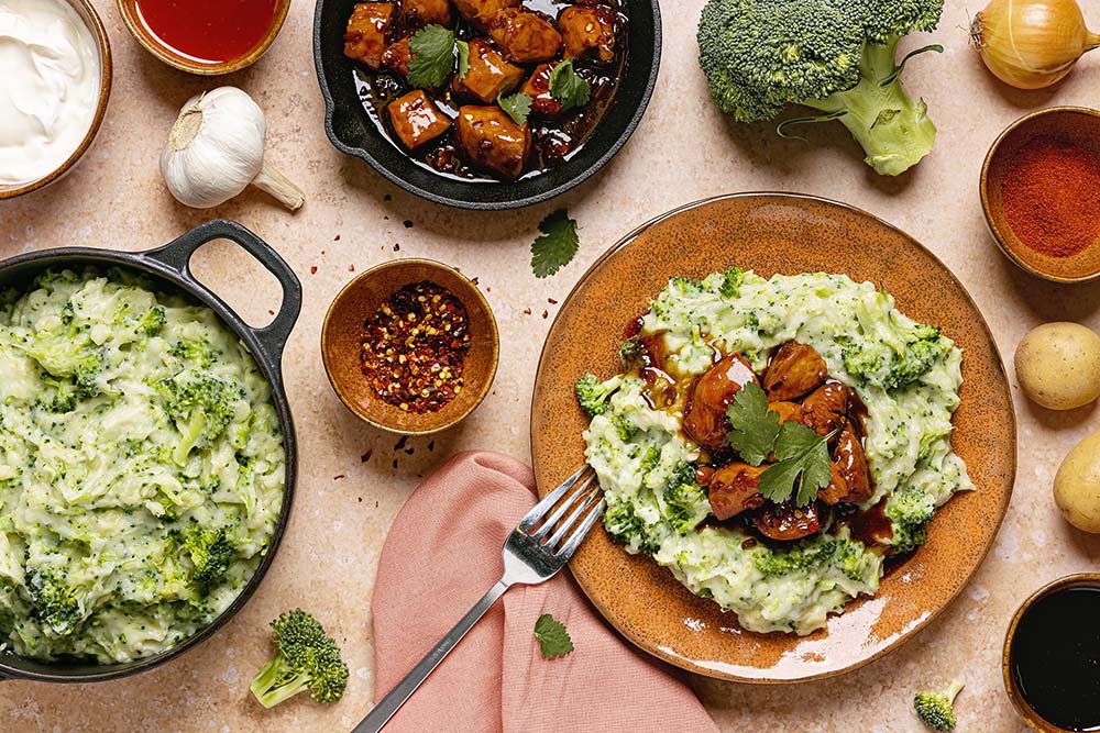 Broccolistamppot Met Hete Kip