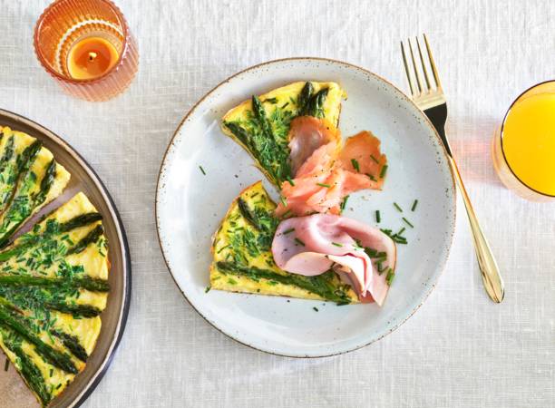 Frittata met groene aspergetips