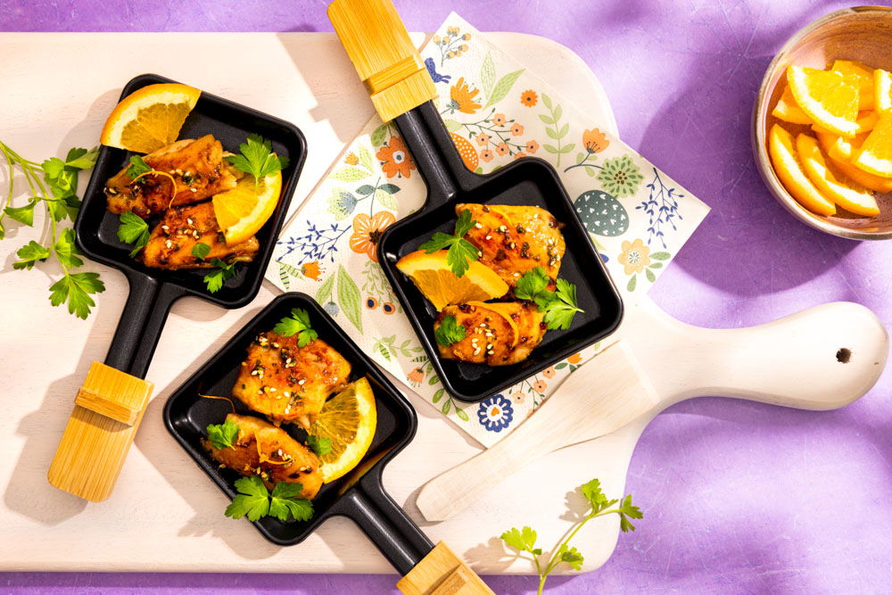 Gemarineerde Kippendij Met Sinaasappel