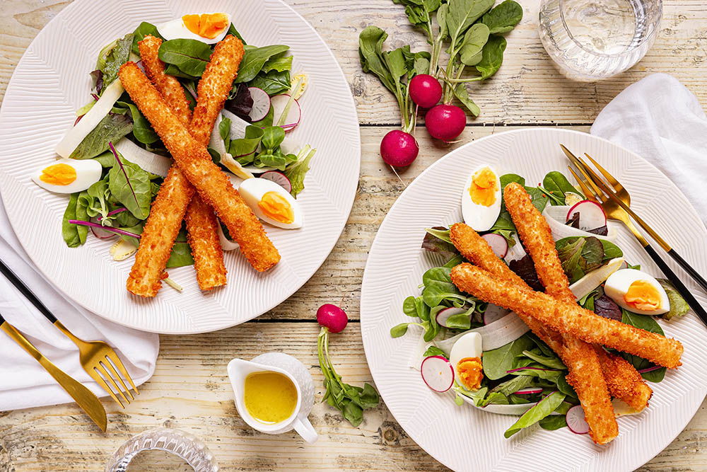 Krokante Asperges Op Zomerse Salade