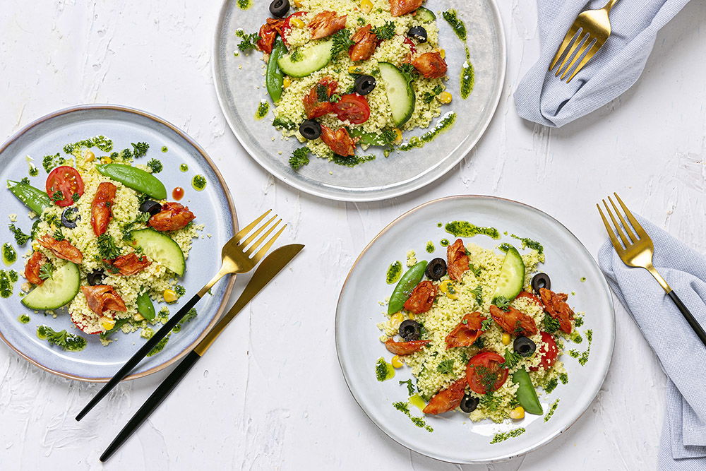 Pittige Makreelcouscous Met Sugarsnaps