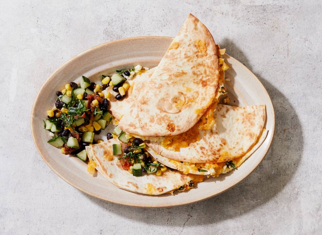 Quesadilla's Met Mexicaanse Bonensalade