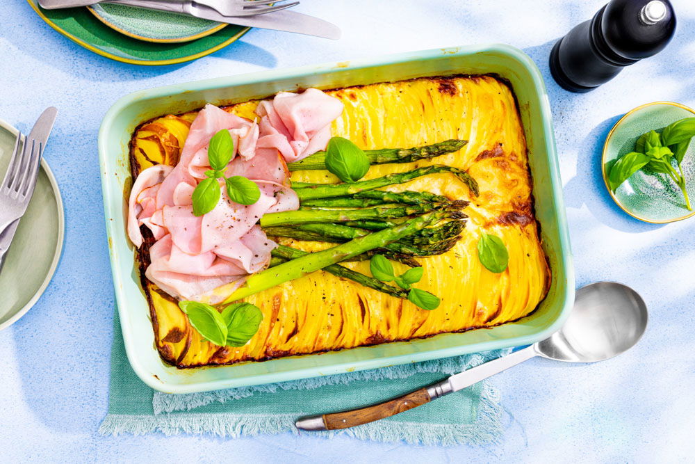 Aardappelgratin Met Asperges
