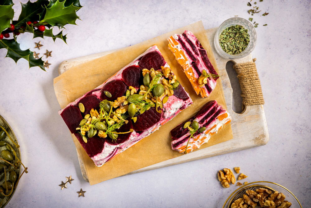 Bieten terrine met geitenkaas