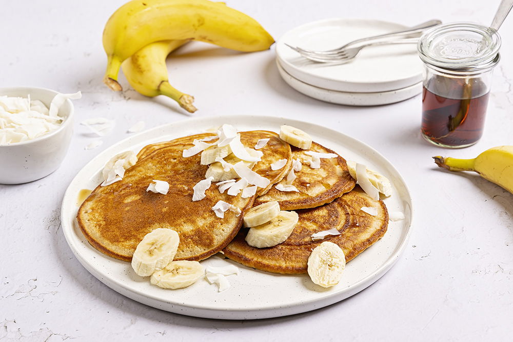 Eiwitrijke pannenkoeken met kwark