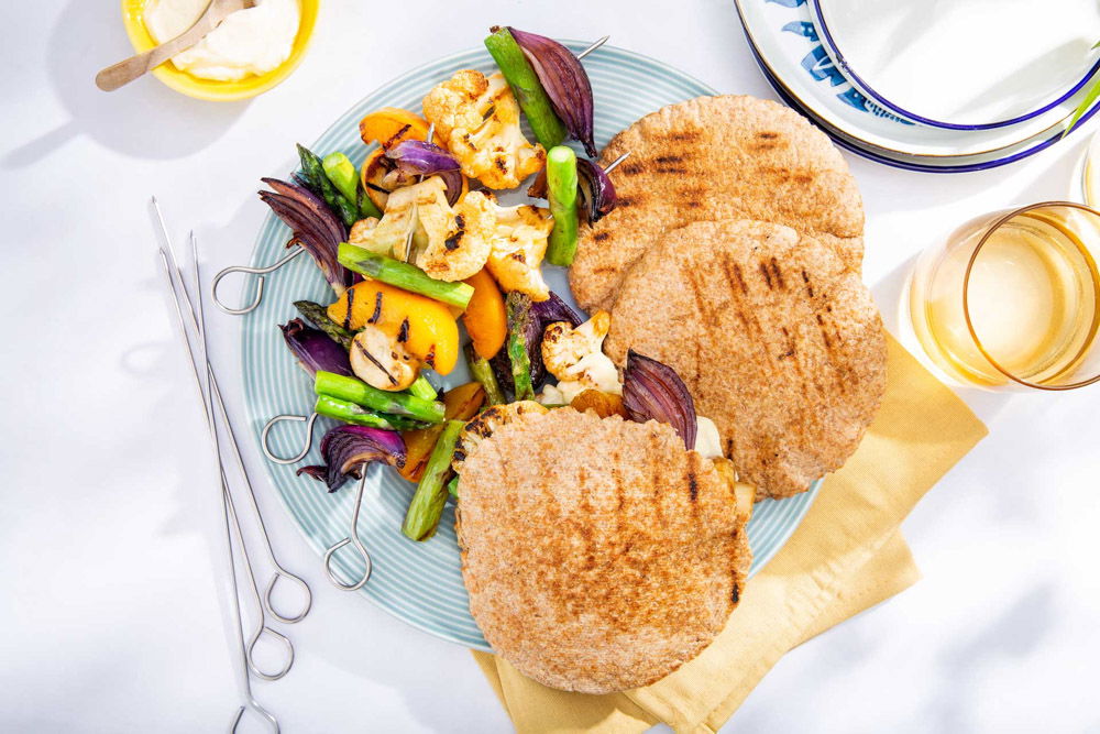 Groentesticks van de BBQ 2