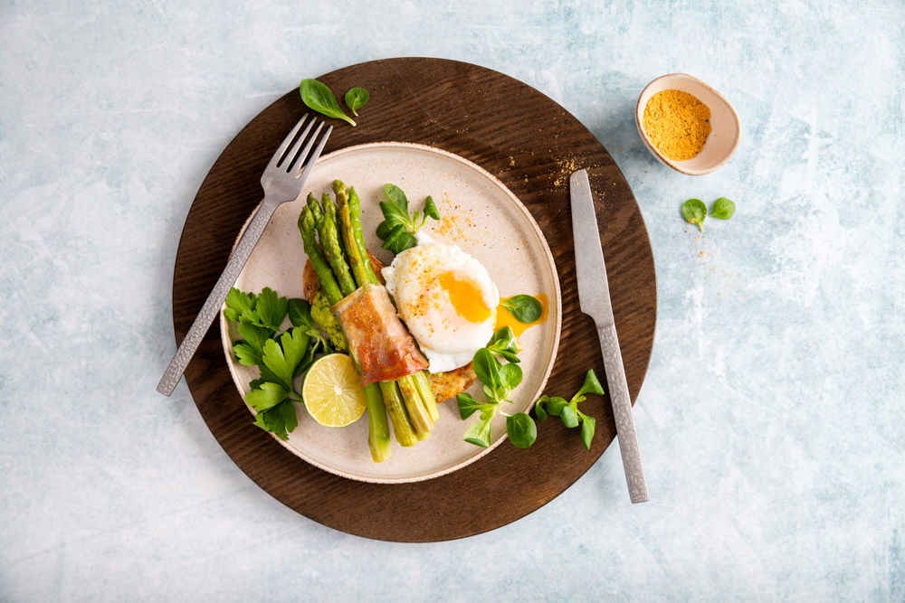 Mini Ei Kruiden Toast Met Ei, Asperges En Ham