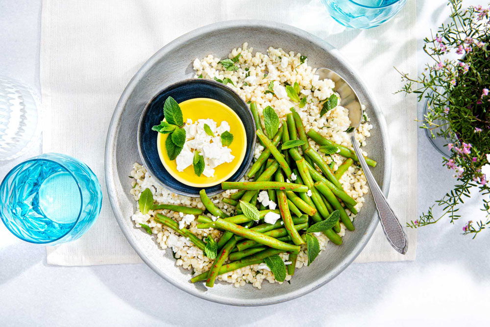 Parelcouscous met harissa sperziebonen 2