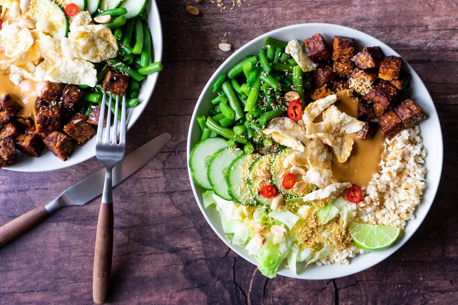 Plantaardige gado gado bowl