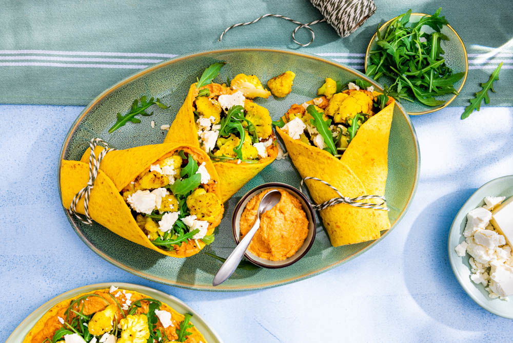 Wortel Wraps Met Hummus