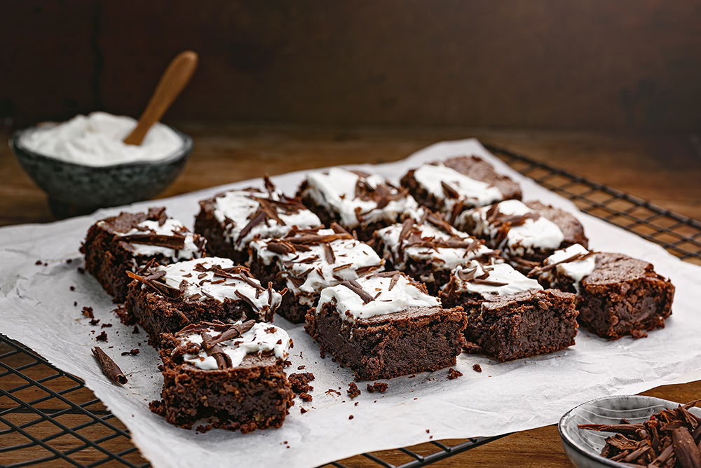 Yoghurt brownies