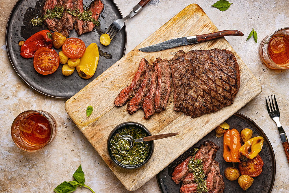 Argentijnse Bavette Met Salsa Verde