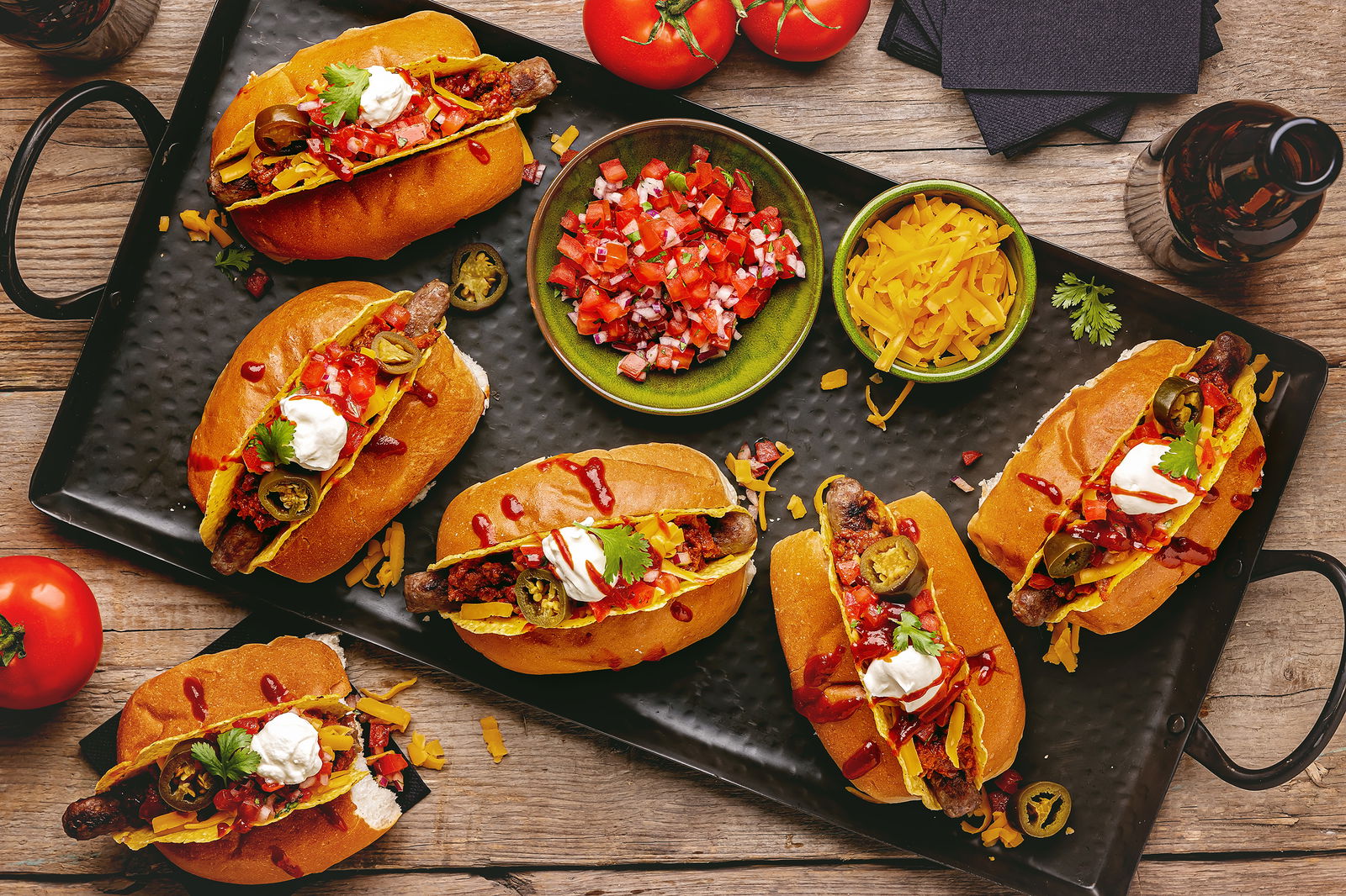 BBQ Hotdogs Tex Mex Stijl
