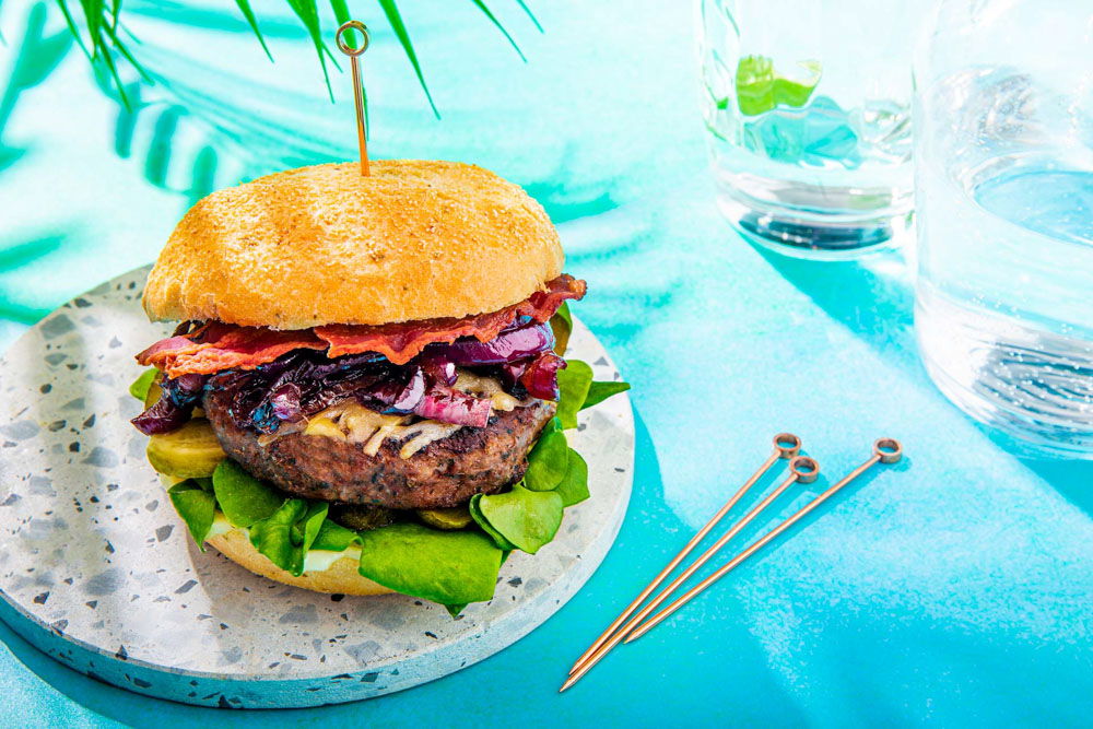 Chimichurriburger met postelein