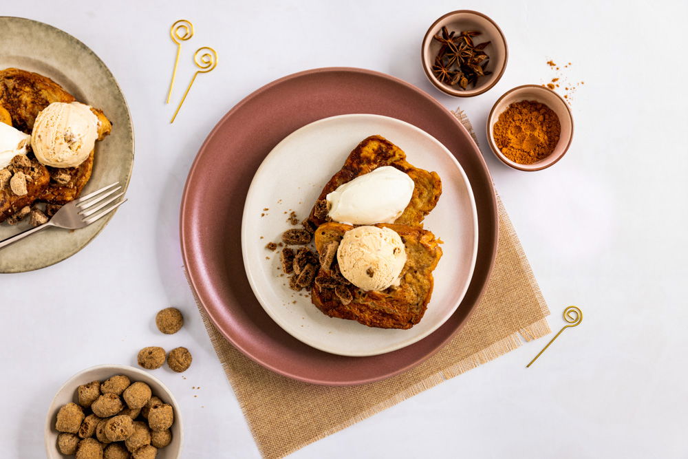 EV Koek En Speculaaskruiden & Steranijs Wentelteefjes Van Suikerbrood Met Speculaaskruiden En Walnootijs (2) (1)