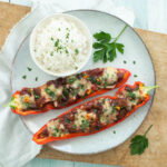 Gevulde puntpaprika’s met HAK Bonenschotel
