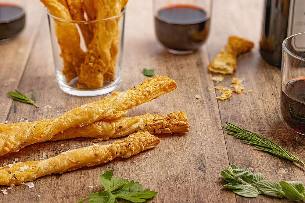 Kaastwisters met knoflook en Italiaanse kruiden