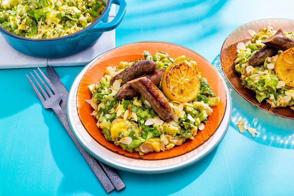 Krieltjesstamp met andijvie en chipolataworstjes 2