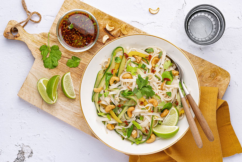 Noedelsalade Met Pittige Chinese Dressing