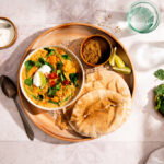 Indiase dahl met pompoen en spinazie