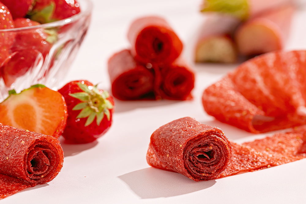 Zure Matten Van Rabarber En Aardbei