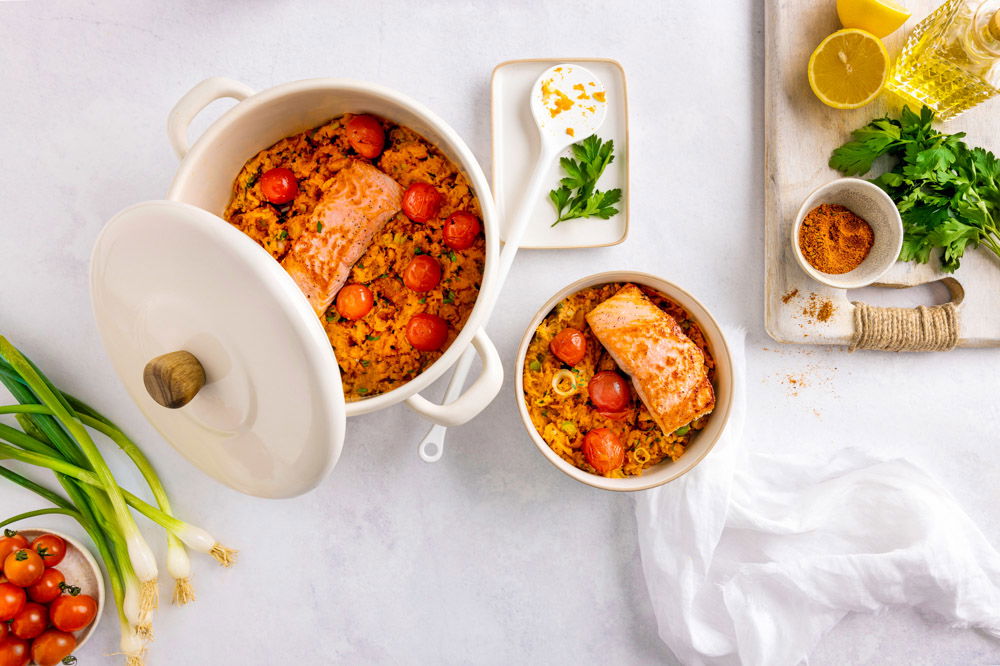 Budget Mix voor Stamppot Zoete Aardappel - Stamppot van zoete aardappel, peterselie en bosui met zalm (1) (1)