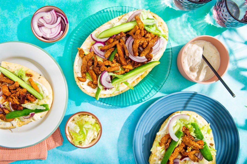 Naanbrood Met Shoarma En Komkommer 2