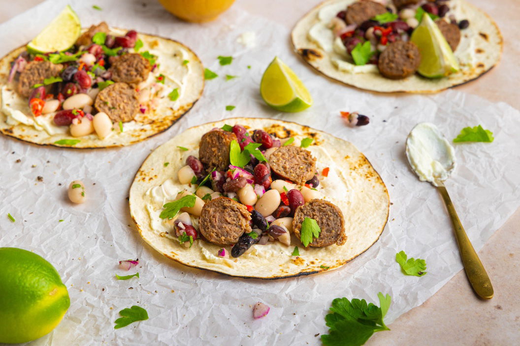 Taco's Met Rundersaucijs En Pittige Bonensalsa Def 2