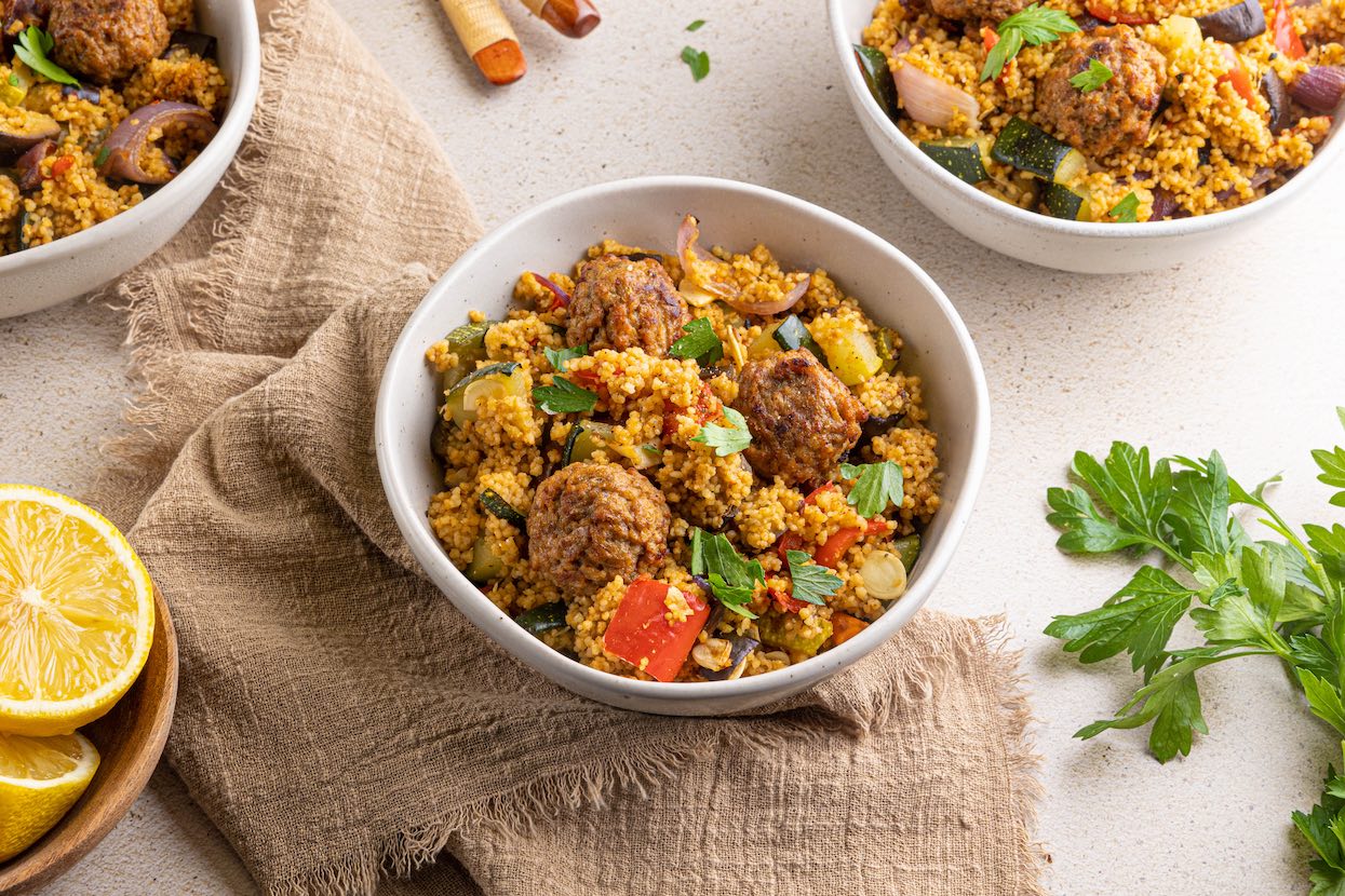 Citroencouscous met ovengroenten