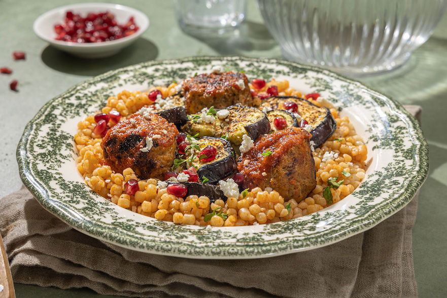 Harissa Gehaktballen Met Parelcouscous