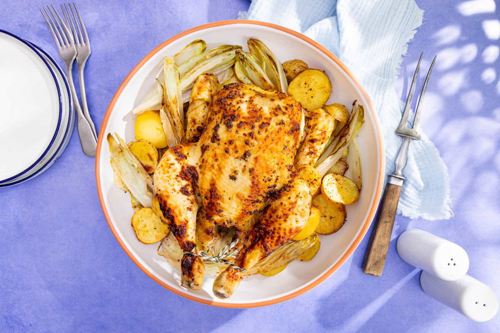 Hele kip uit de oven