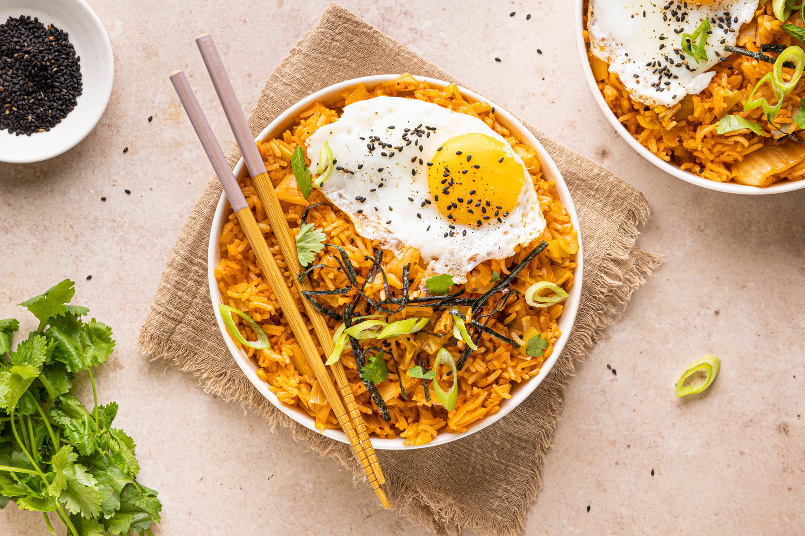 Kimchi fried rice met gochujang
