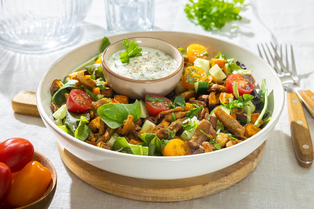 Lauwwarme Maaltijdsalade Met Shoarma