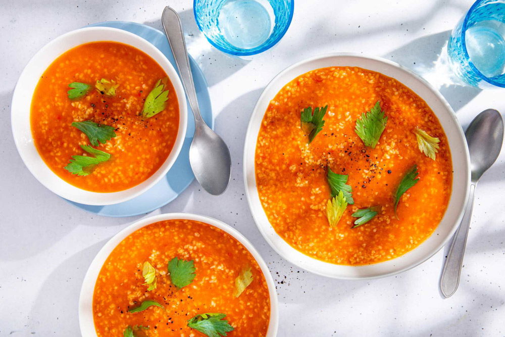 Paprikasoep met harissa