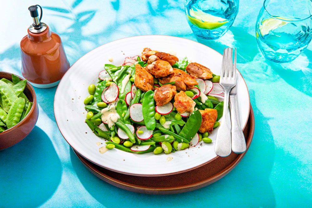 Peultjessalade Met Kippendijblokjes 2