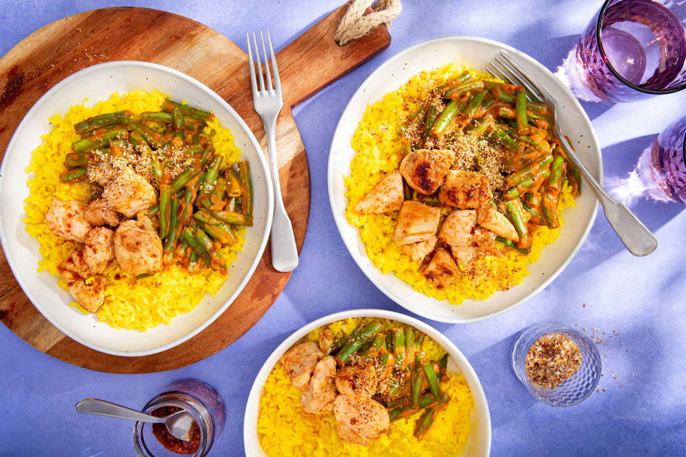 Sajoerboontjes met kip