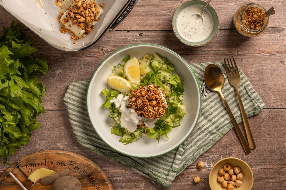 Skrei Met Hazelnotenkorst En Zomerse Stamp 1