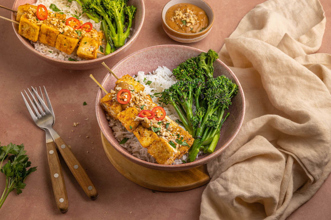 Tofusaté met pindasaus