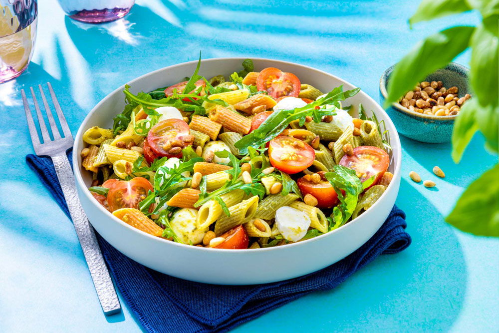 Pastasalade met pesto