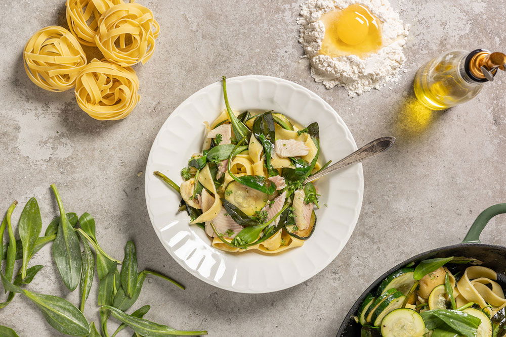 Zomerse Tagliatelle Met Forel, Lamsoren En Broccoli 1