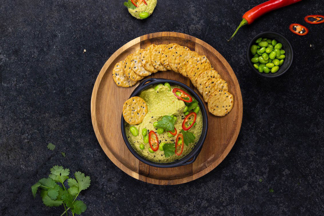 Gember Miso Edamame Dip
